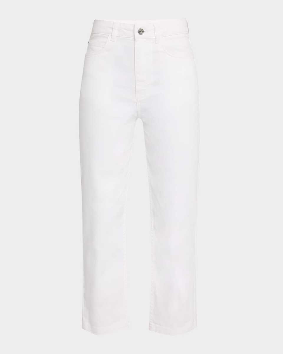 Cropped Straight-Leg Pants